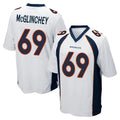 Johmsee D.Broncos #69 Mike McGlinchey Player White Game Stitched Jerseys