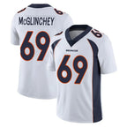 Johmsee D.Broncos #69 Mike McGlinchey Player White Vapor Untouchable Limited Home Game Stitched Jerseys