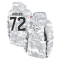 Johmsee D.Broncos #72 Garett Bolles Player Arctic Camo Salute to Service Hoodies Limited Game Stitched Jerseys