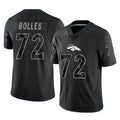Johmsee D.Broncos #72 Garett Bolles Player Black Reflective Limited Stitched Jerseys