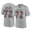 Johmsee D.Broncos #72 Garett Bolles Player Gray Atmosphere Fashion Limited Game Stitched Jerseys