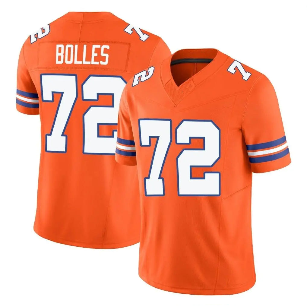 Johmsee D.Broncos #72 Garett Bolles Player Orange Limited Alternate Vapor F.U.S.E. Throwback Game Stitched Jerseys