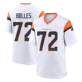 Johmsee D.Broncos #72 Garett Bolles Player White Home Game Stitched Jerseys