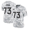 Johmsee D.Broncos #73 Frank Crum Player Arctic Camo Salute To Service Limited Stitched Jerseys