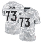 Johmsee D.Broncos #73 Frank Crum Player Arctic Camo Salute To Service Limited Stitched Jerseys