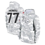 Johmsee D.Broncos #77 Quinn Meinerz Player Arctic Camo Salute to Service Hoodies Limited Game Stitched Jerseys