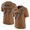 Johmsee D.Broncos #77 Quinn Meinerz Player Brown Salute To Service Limited Stitched Jerseys