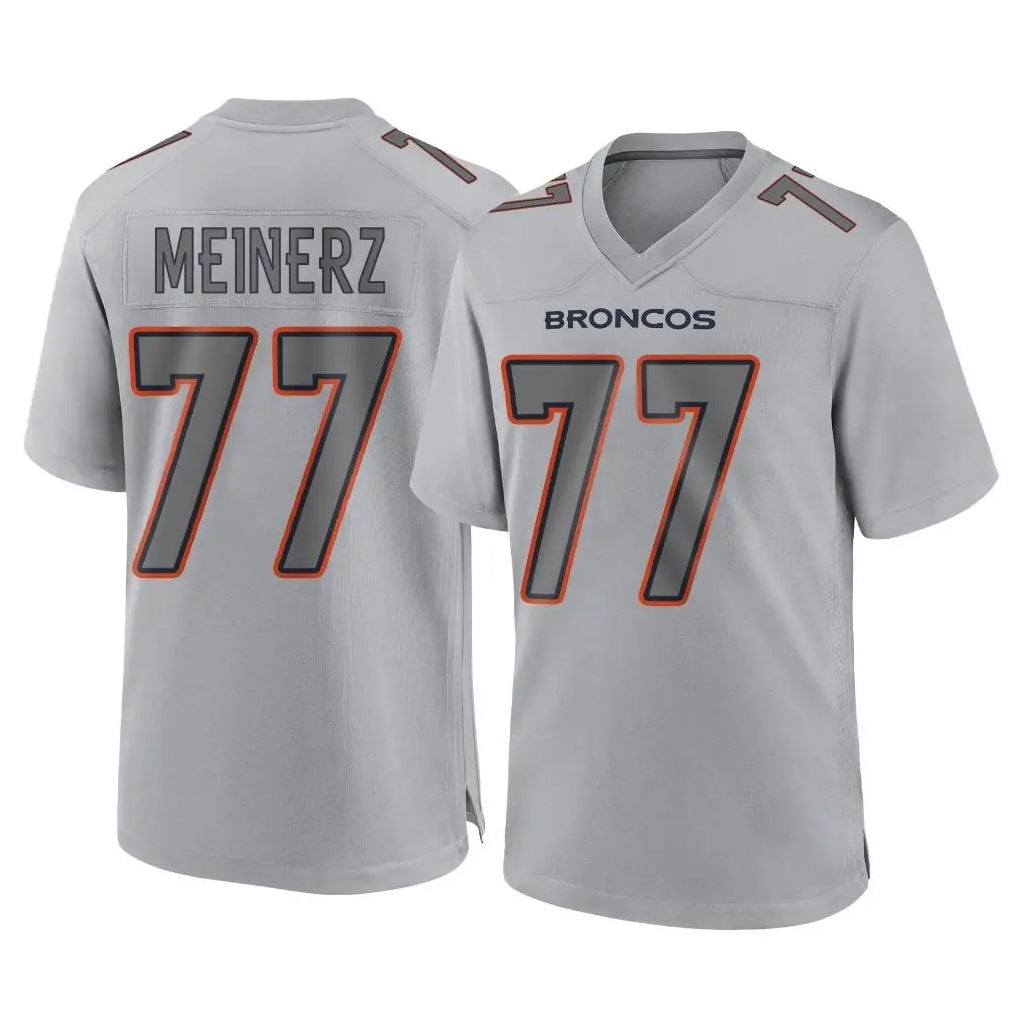 Johmsee D.Broncos #77 Quinn Meinerz Player Gray Atmosphere Fashion Limited Game Stitched Jerseys