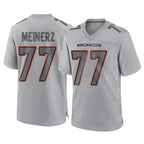 Johmsee D.Broncos #77 Quinn Meinerz Player Gray Atmosphere Fashion Limited Game Stitched Jerseys