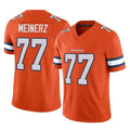 Johmsee D.Broncos #77 Quinn Meinerz Player Orange Limited Alternate Vapor F.U.S.E. Throwback Game Stitched Jerseys