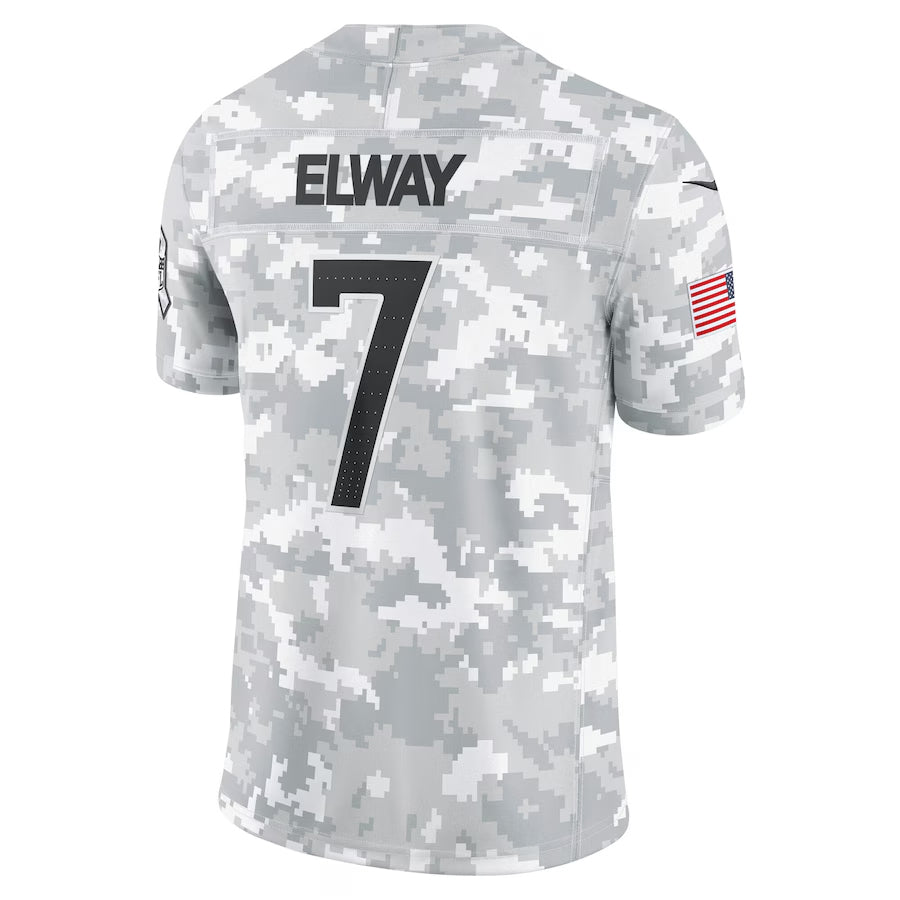 Johmsee D.Broncos #7 John Elway Player Arctic Camo Salute to Service Limited Stitched Jerseys