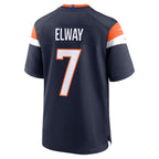 Johmsee D.Broncos #7 John Elway Player Navy Home Game Stitched Jerseys