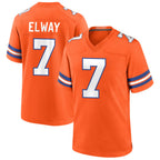Johmsee D.Broncos #7 John Elway Player Orange Throwback Game Stitched Jerseys