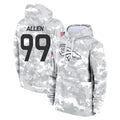 Johmsee D.Broncos #99 Zach Allen Player Arctic Camo Salute to Service Hoodies Limited Game Stitched Jerseys