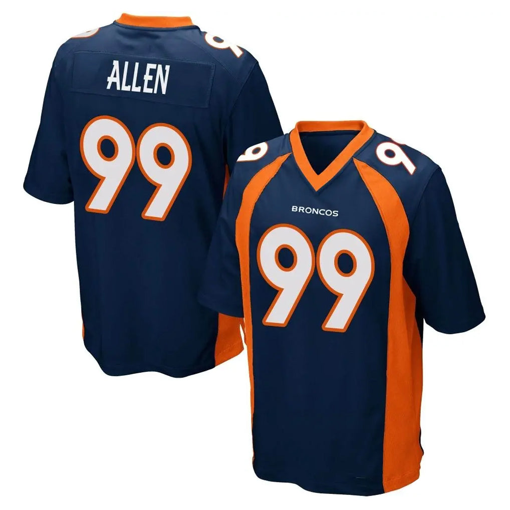 Johmsee D.Broncos #99 Zach Allen Player Navy Game Stitched Jerseys