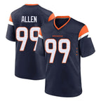 Johmsee D.Broncos #99 Zach Allen Player Navy Home Game Stitched Jerseys