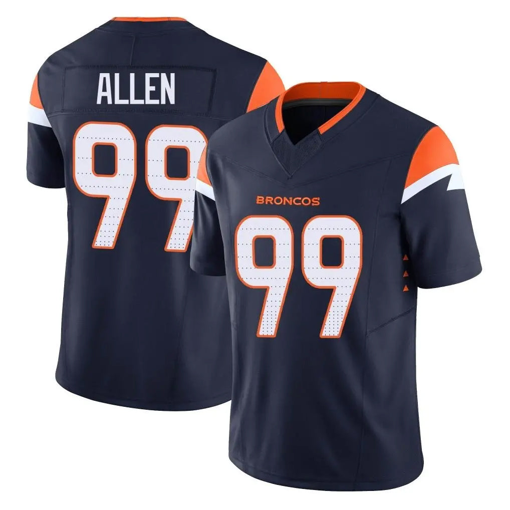 Johmsee D.Broncos #99 Zach Allen Player Navy Limited Vapor F.U.S.E. Home Game Stitched Jerseys