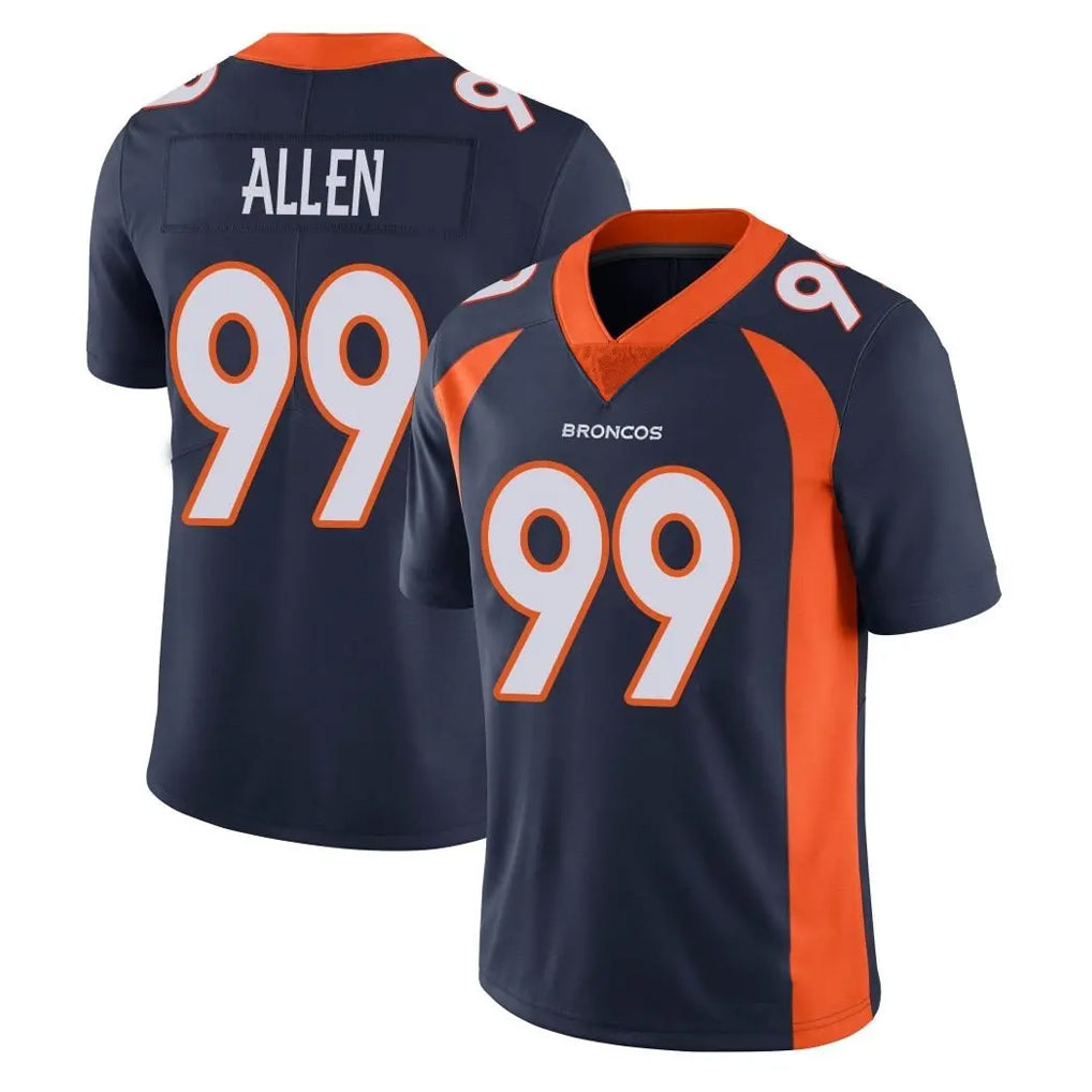 Johmsee D.Broncos #99 Zach Allen Player Navy Vapor Untouchable Limited Game Stitched Jerseys