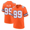 Johmsee D.Broncos #99 Zach Allen Player Orange Alternate Collection Throwback Game Stitched Jerseys