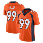 Johmsee D.Broncos #99 Zach Allen Player Orange Color Vapor Untouchable Limited Game Stitched Jerseys