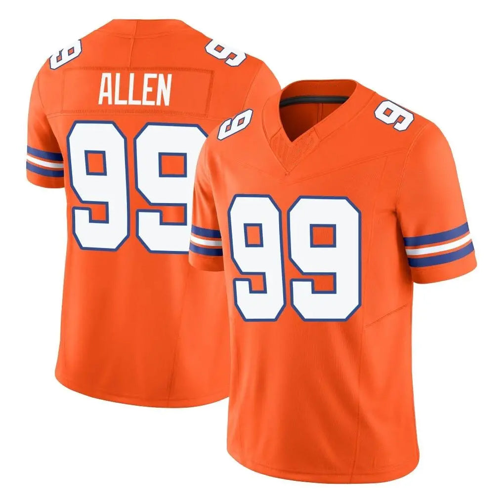 Johmsee D.Broncos #99 Zach Allen Player Orange Limited Alternate Vapor F.U.S.E. Throwback Game Stitched Jerseys