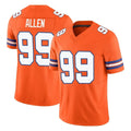 Johmsee D.Broncos #99 Zach Allen Player Orange Limited Alternate Vapor F.U.S.E. Throwback Game Stitched Jerseys