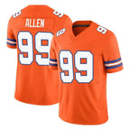 Johmsee D.Broncos #99 Zach Allen Player Orange Limited Alternate Vapor F.U.S.E. Throwback Game Stitched Jerseys