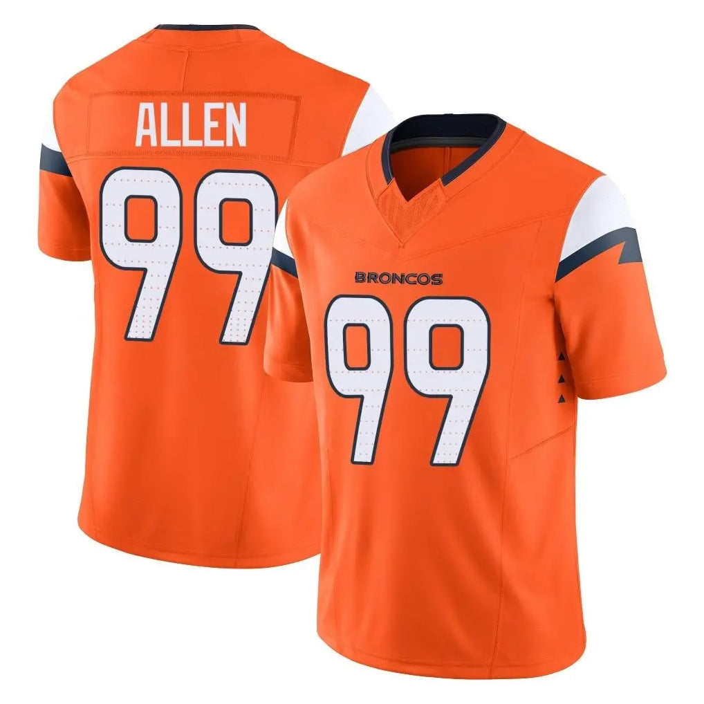 Johmsee D.Broncos #99 Zach Allen Player Orange Vapor F.U.S.E. Limited Home Game Stitched Jerseys