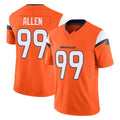 Johmsee D.Broncos #99 Zach Allen Player Orange Vapor F.U.S.E. Limited Home Game Stitched Jerseys