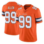Johmsee D.Broncos #99 Zach Allen Player Orange Vapor Untouchable Limited Home Game Stitched Jerseys
