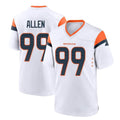Johmsee D.Broncos #99 Zach Allen Player White Home Game Stitched Jerseys