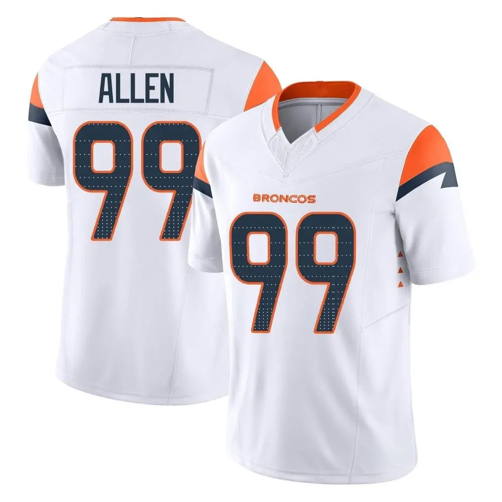 Johmsee D.Broncos #99 Zach Allen Player White Limited Vapor F.U.S.E. Home Game Stitched Jerseys
