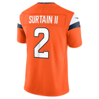Johmsee D.Broncos #2 Patrick Surtain II Orange Team Vapor F.U.S.E. Stitched Limited Jerseys