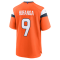 Johmsee D.Broncos #9 Talanoa Hufanga Orange Team Game Stitched Jerseys