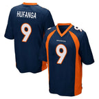 Johmsee D.Broncos #9 Talanoa Hufanga Player Navy Game Stitched Jerseys