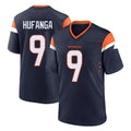 Johmsee D.Broncos #9 Talanoa Hufanga Player Navy Home Game Stitched Jerseys
