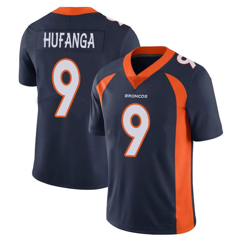 Johmsee D.Broncos #9 Talanoa Hufanga Player Navy Vapor Untouchable Limited Game Stitched Jerseys
