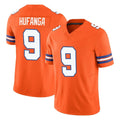 Johmsee D.Broncos #9 Talanoa Hufanga Player Orange Limited Alternate Vapor F.U.S.E. Throwback Game Stitched Jerseys