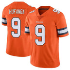Johmsee D.Broncos #9 Talanoa Hufanga Player Orange Vapor Untouchable Limited Home Game Stitched Jerseys