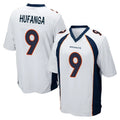 Johmsee D.Broncos #9 Talanoa Hufanga Player White Game Stitched Jerseys