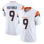 Johmsee D.Broncos #9 Talanoa Hufanga Player White Limited Vapor F.U.S.E. Home Game Stitched Jerseys