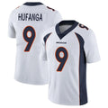 Johmsee D.Broncos #9 Talanoa Hufanga Player White Vapor Untouchable Limited Home Game Stitched Jerseys