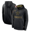 Johmsee D.Cowboys Black Salute to Service Pullover Hoodies Limited Blank Player Stitched Jerseys