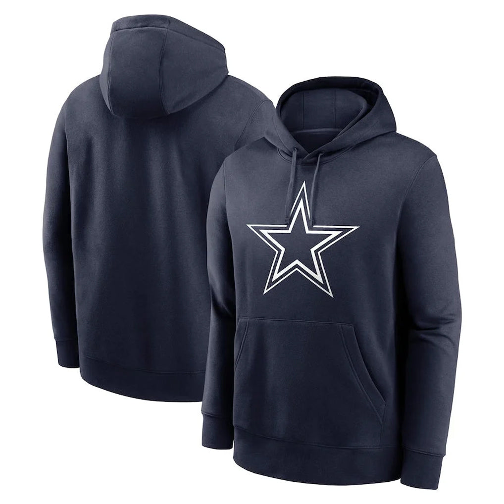 Johmsee D.Cowboys Navy Pullover Hoodies Limited Blank Player Stitched Jerseys