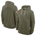 Johmsee D.Cowboys Olive Salute to Service Pullover Hoodies Limited Blank Player Stitched Jerseys