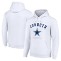 Johmsee D.Cowboys White Pullover Hoodies Limited Blank Player Stitched Jerseys