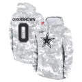 Johmsee D.Cowboys #0 DeMarvion Overshown Player Arctic Camo Salute to Service Hoodies Limited Game Stitched Jerseys