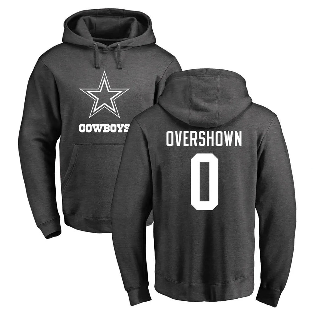 Johmsee D.Cowboys #0 DeMarvion Overshown Player Ash One Color Pullover Hoodie Limited Stitched Jerseys