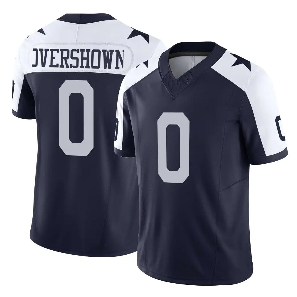 Johmsee D.Cowboys #0 DeMarvion Overshown Player Navy-White Limited Alternate Vapor F.U.S.E. Home Game Stitched Jerseys