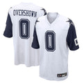 Johmsee D.Cowboys #0 DeMarvion Overshown Player White-Navy Home Game Stitched Jerseys